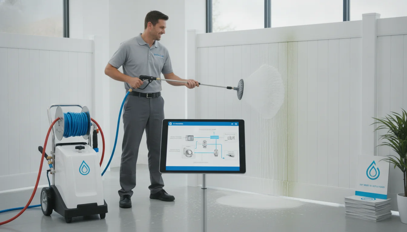 Professional image illustrating what is soft washing for Los Angeles homes — Los Angeles Power Washing